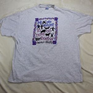 Vintage 1993 Diversity Tribal Print T-Shirt